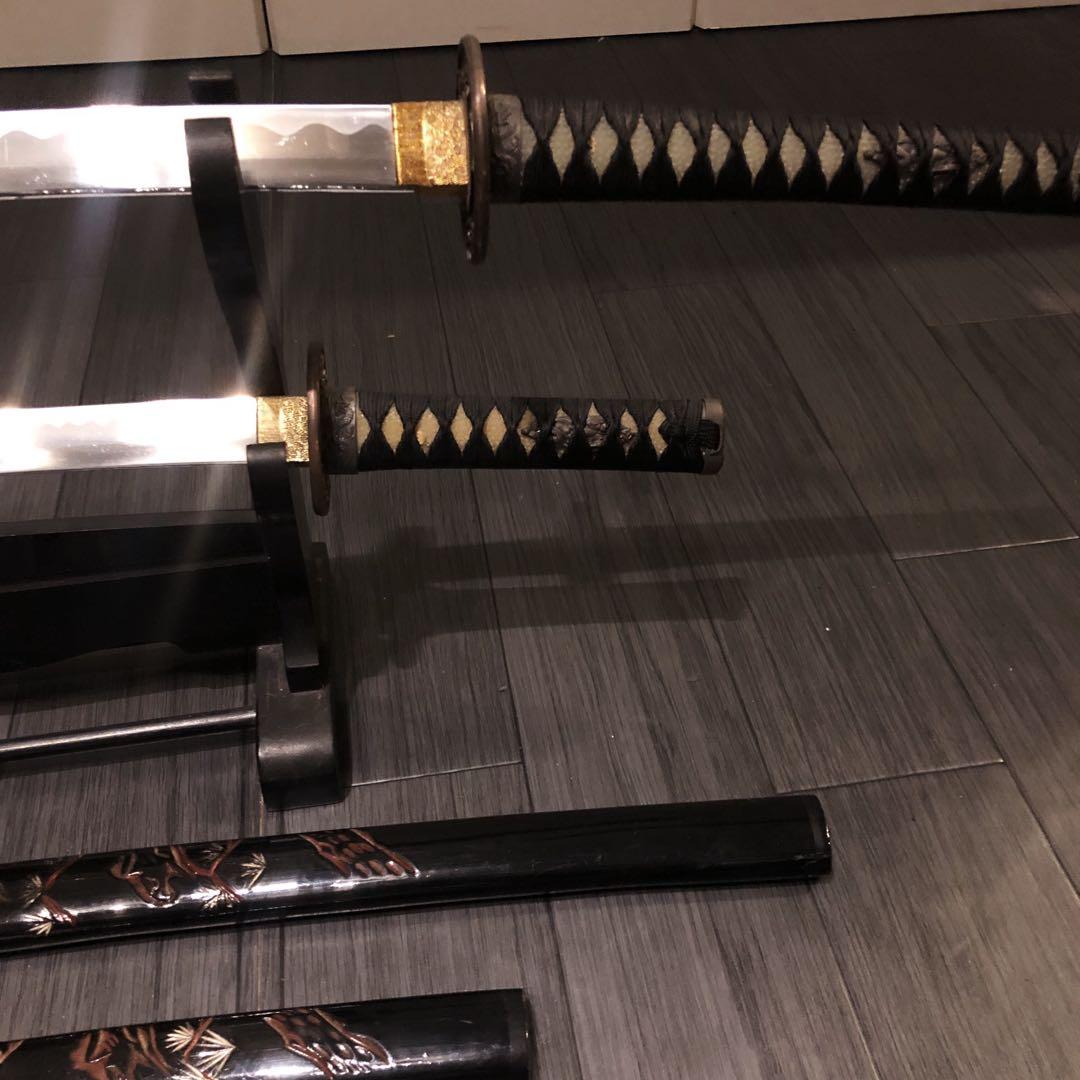 高級模造刀　高級居合刀　 土佐美術刀剣　大小セット　本研波刃