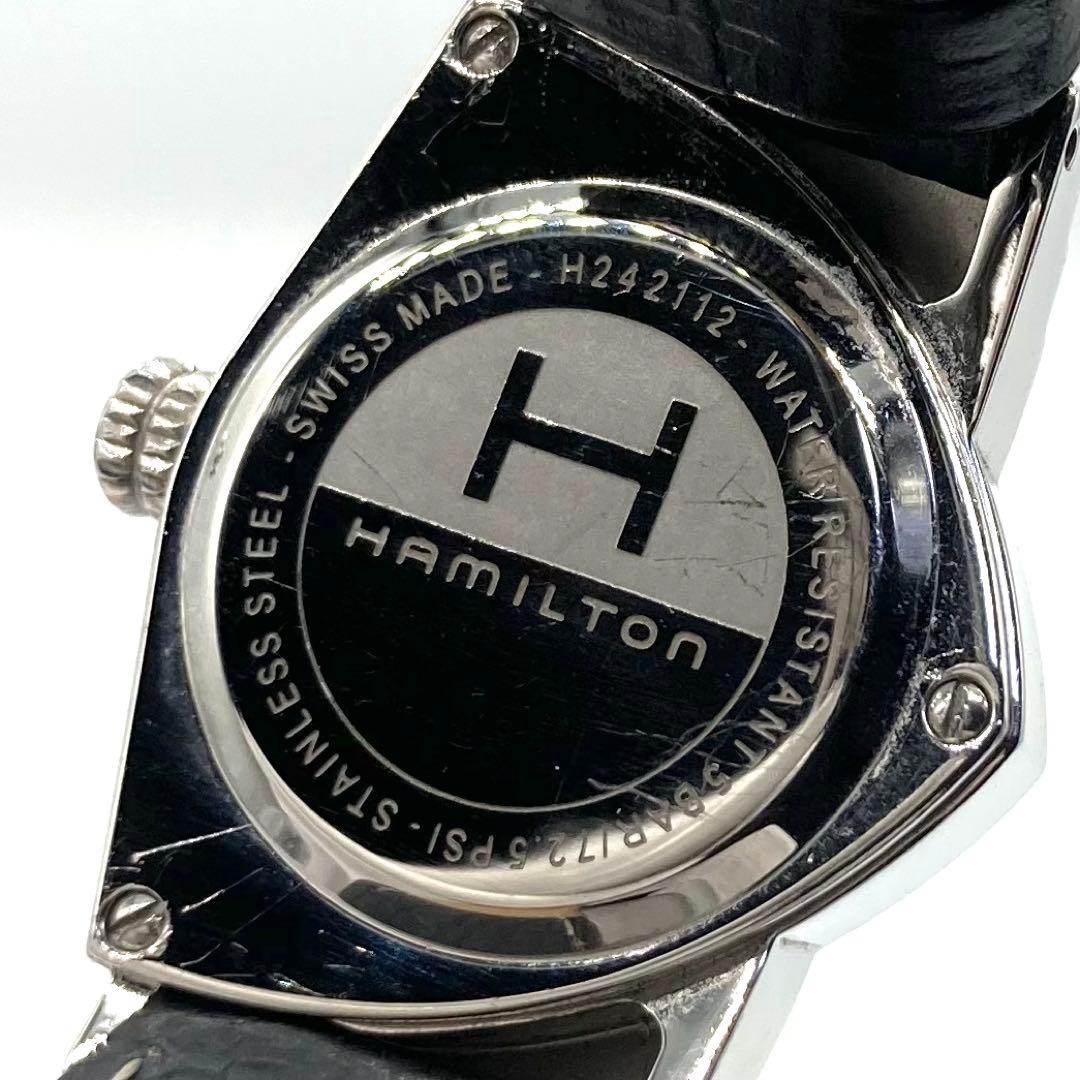 【稼動】 ハミルトン ベンチュラ 腕時計 H242112 ホワイトシェル