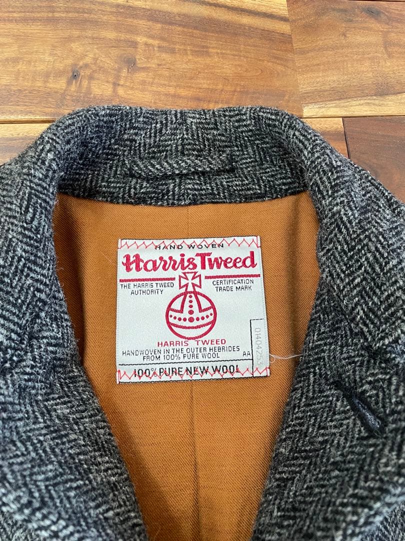 【Harris Tweed】STONEWOLD ステンカラーコート ヘリンボーン