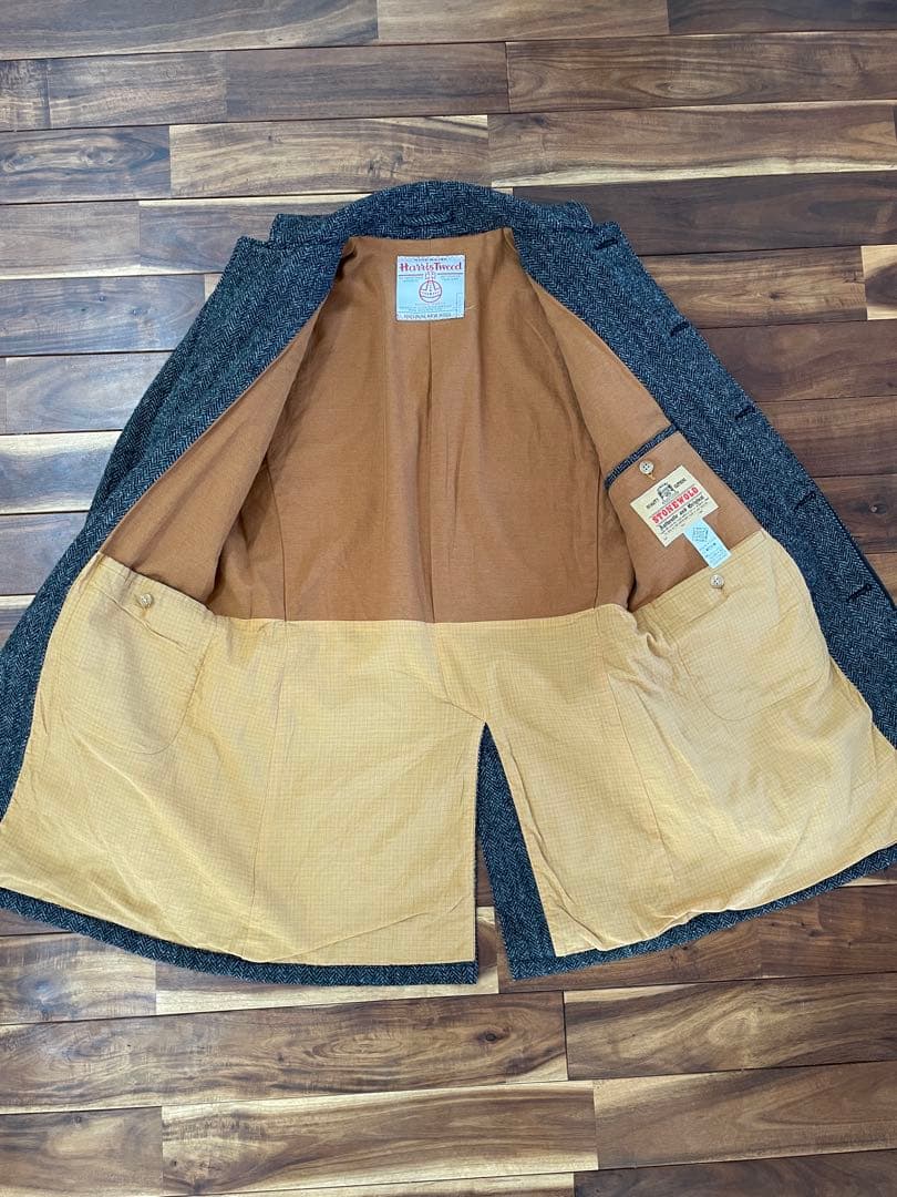 【Harris Tweed】STONEWOLD ステンカラーコート ヘリンボーン