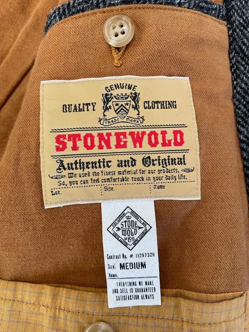【Harris Tweed】STONEWOLD ステンカラーコート ヘリンボーン