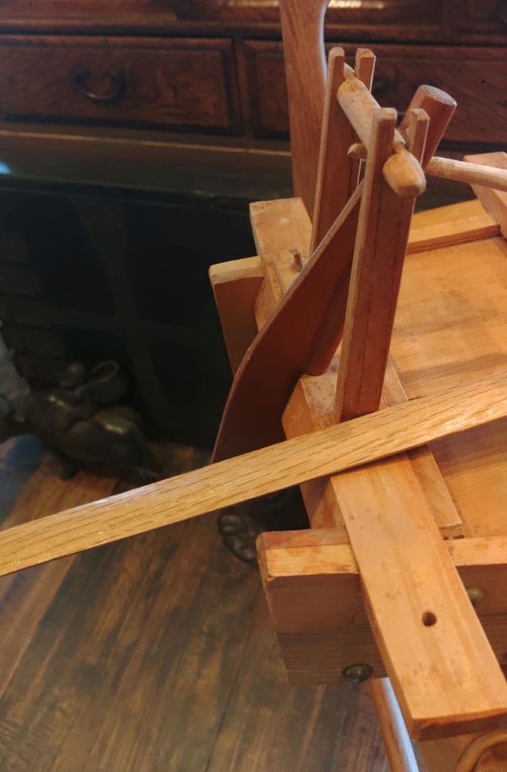 舟型　模型　木製　櫂　旗　台座付き　船盛用