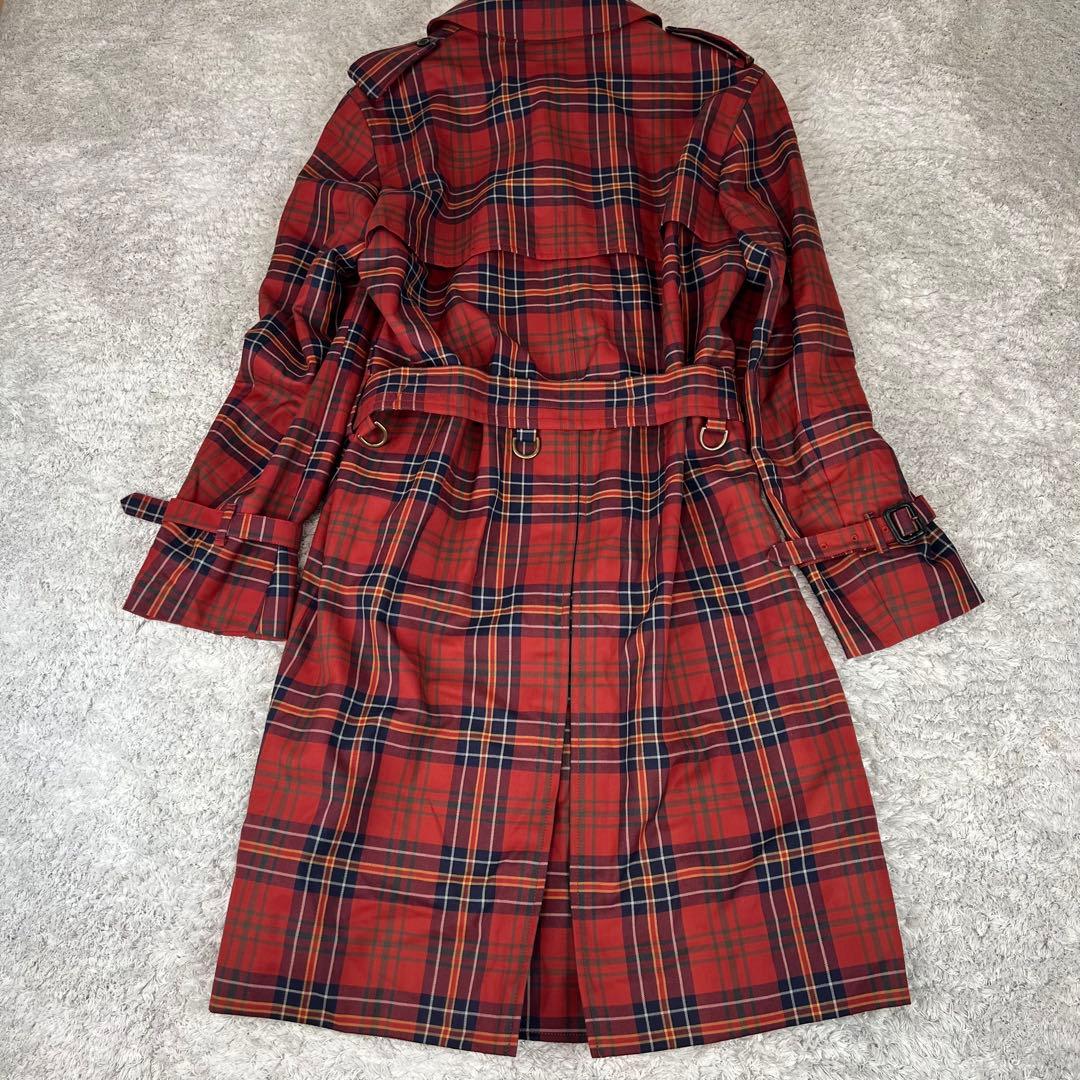 Aquascutum アクアスキュータム　トレンチコート　赤チェック　42