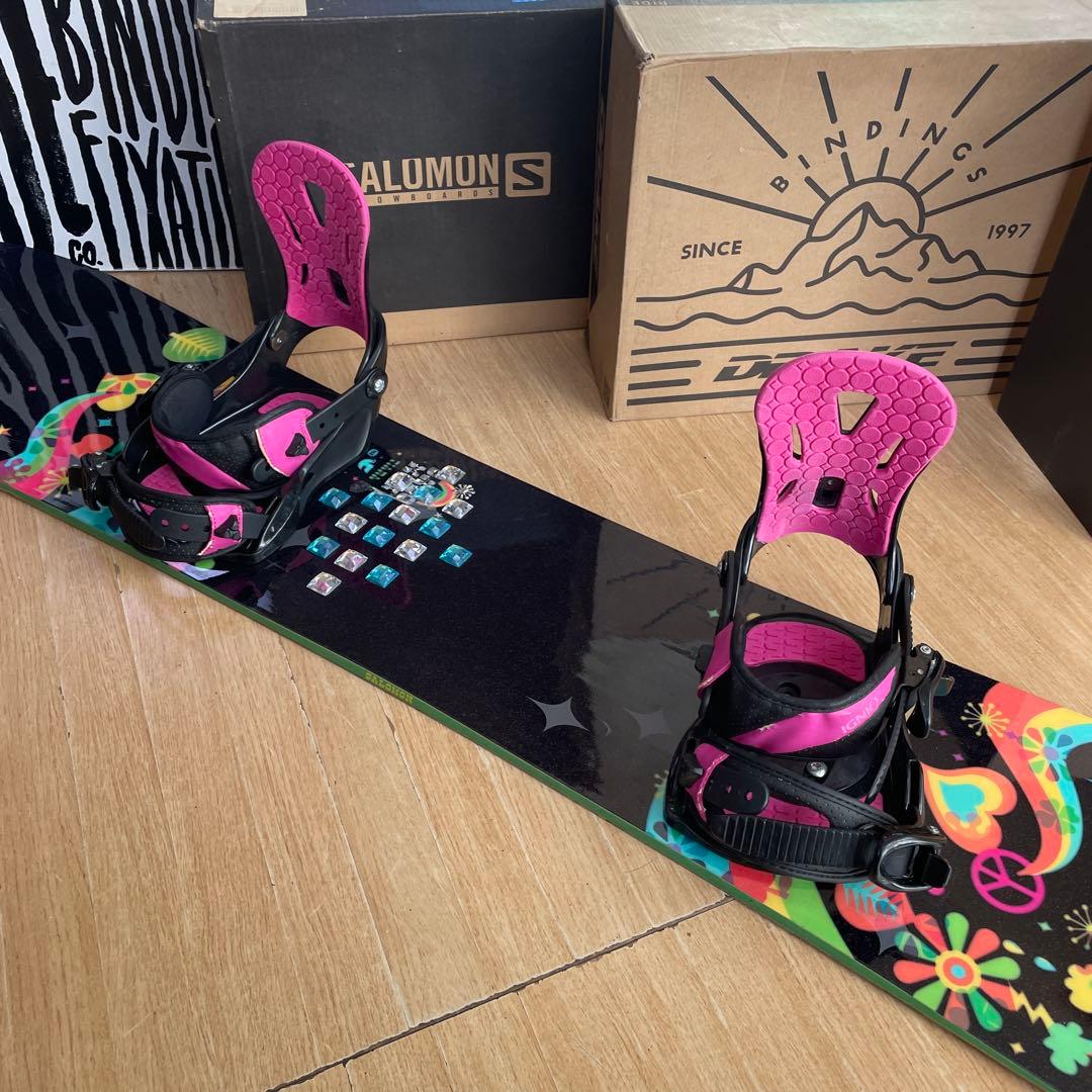 SALOMON×IGNIO　サロモン　バインディング付　スノーボードセット