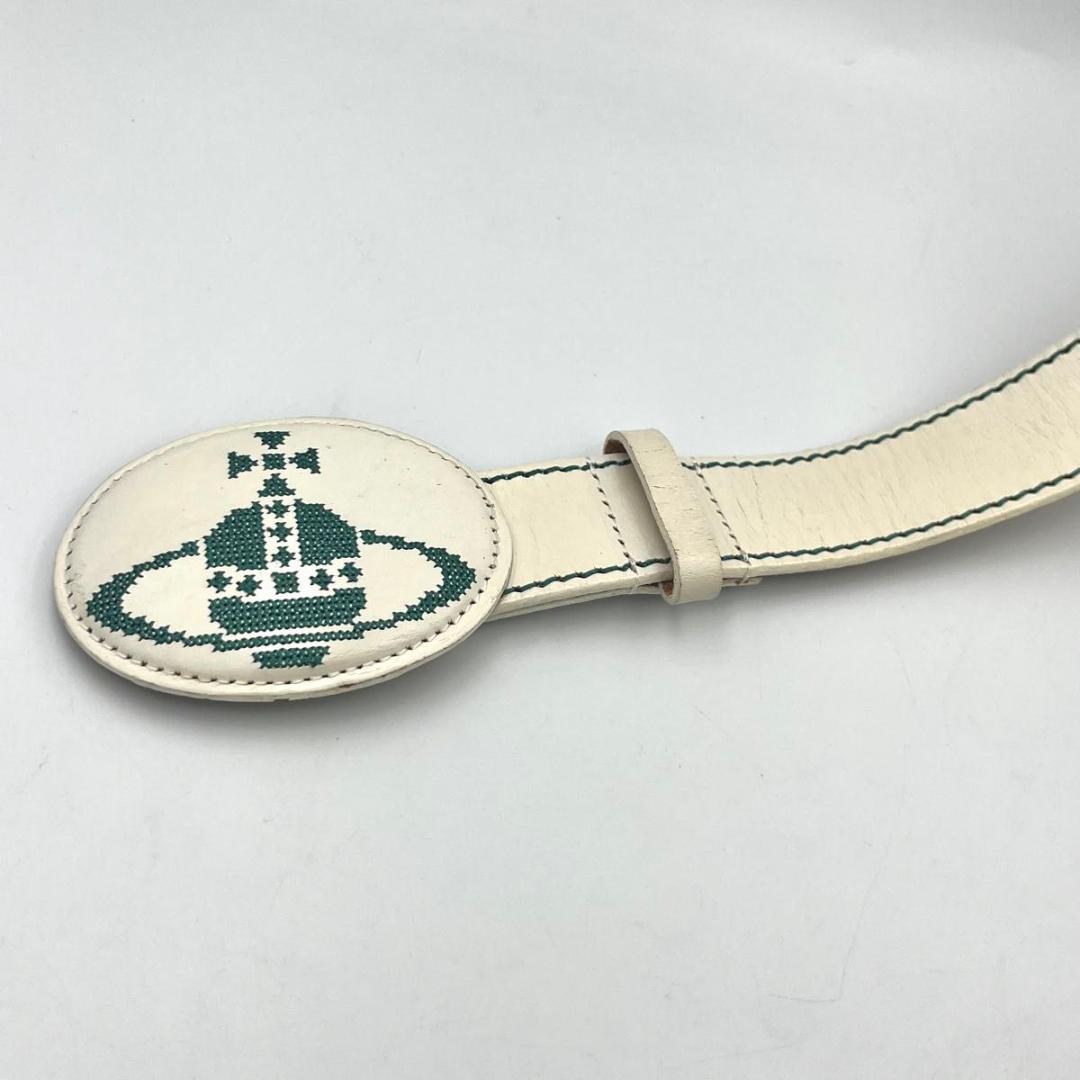 【希少】レア Vivienne Westwood オーブ ステッチ レザーベルト