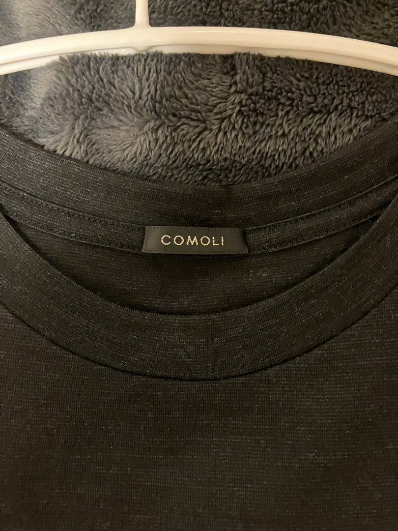 COMOLI ウール天竺　ノースリーブ　charcoal 2