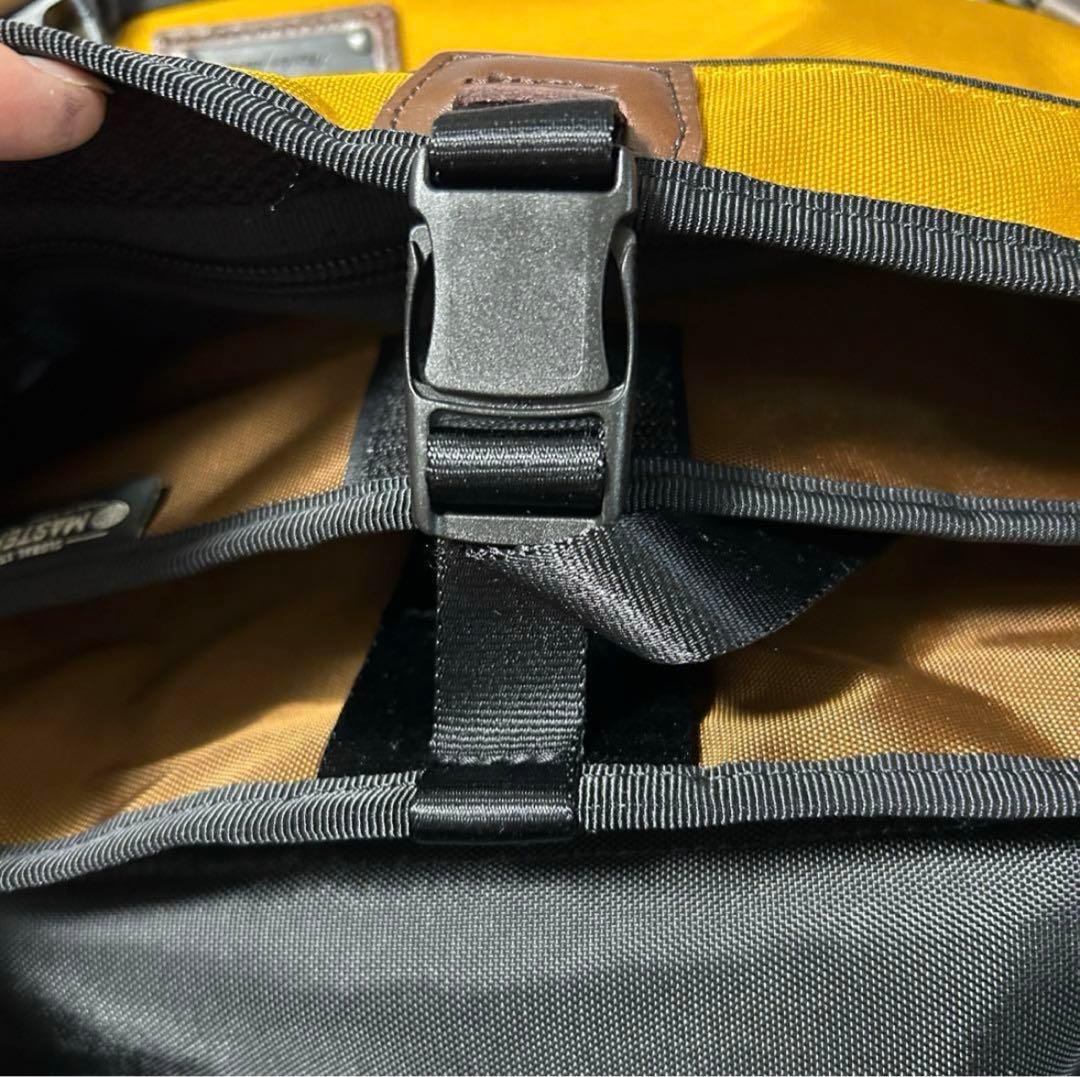 master-piece メッセンジャーバッグ イエロー/ネイビー　廃番カラー