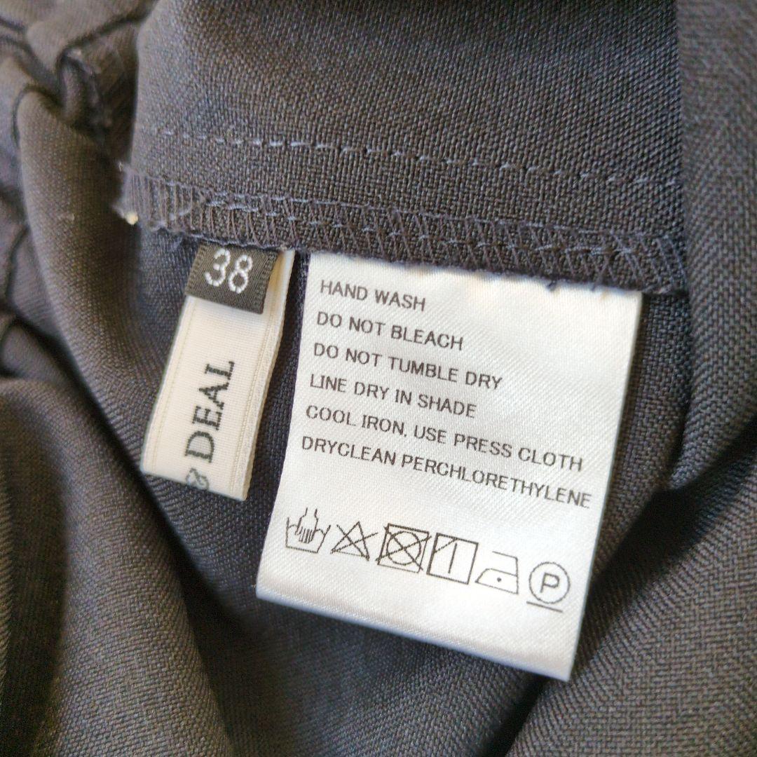 mica&deal　 バックプリーツ　　38　ネイビー　セレモニー