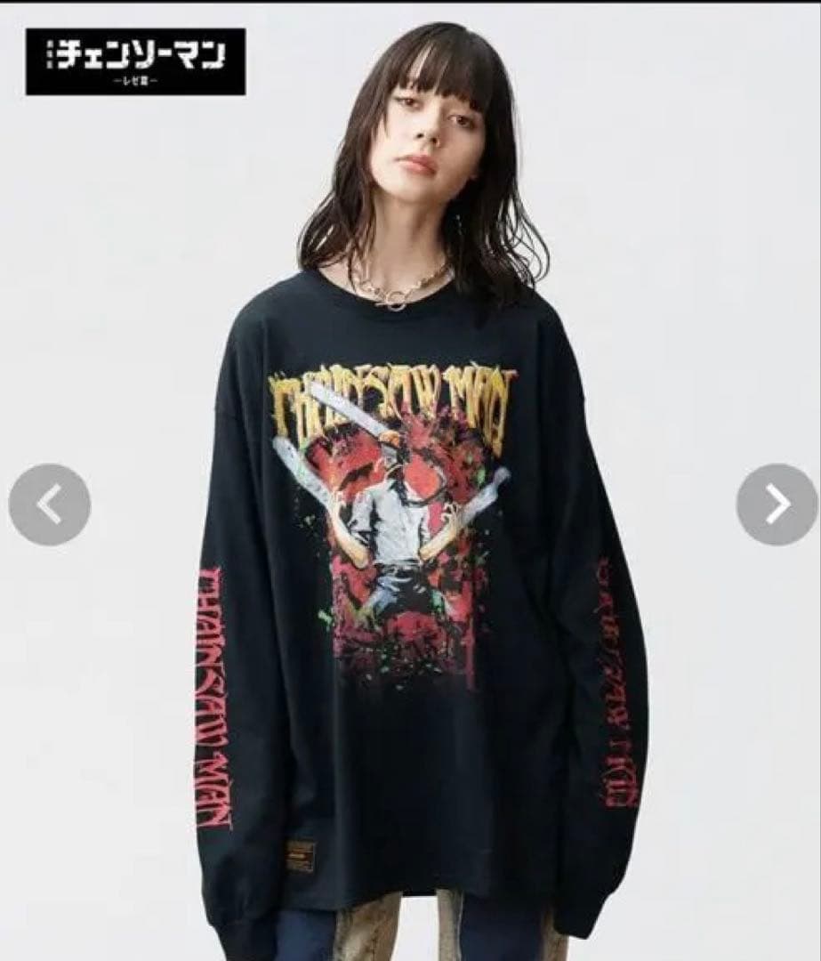 【glamb】チャンソーマンカットソー　黒Chainsaw Man Cutsew