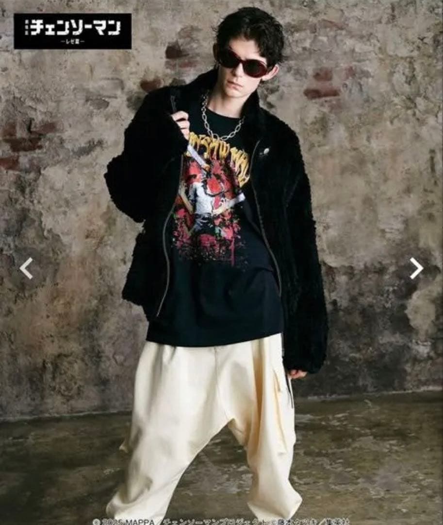 【glamb】チャンソーマンカットソー　黒Chainsaw Man Cutsew