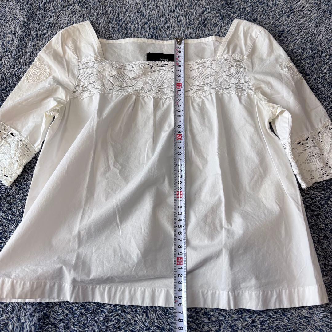 tricot COMME des GARCONS　レースブラウス　半袖