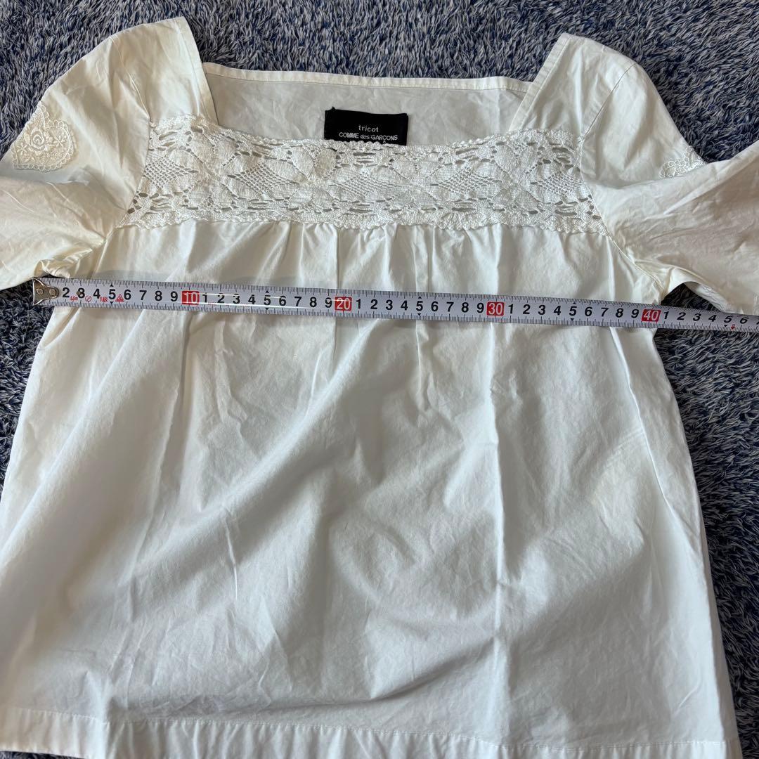 tricot COMME des GARCONS　レースブラウス　半袖
