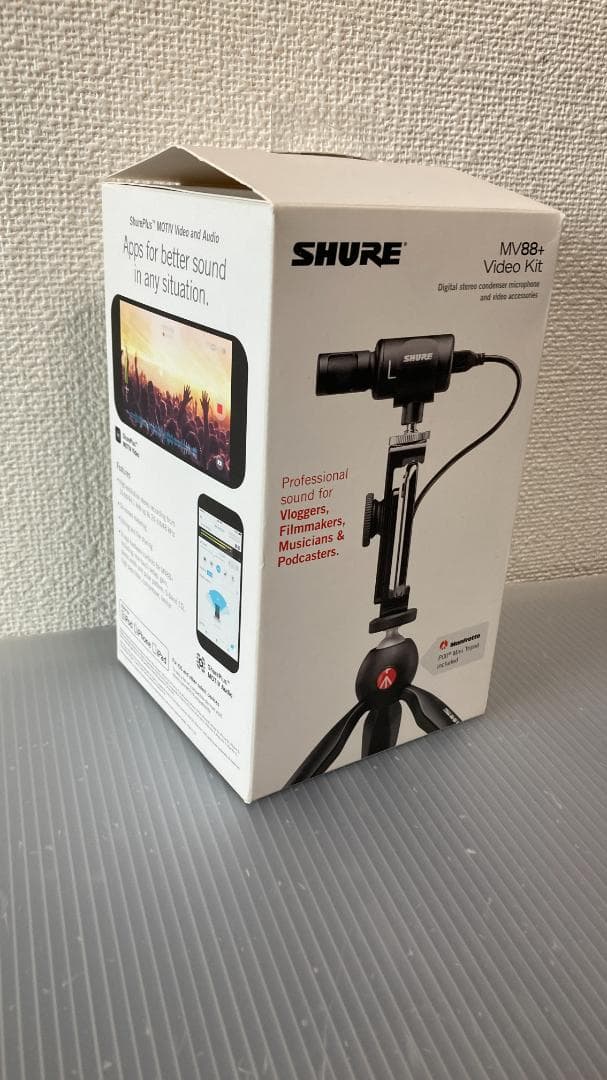 おまけ付 SHURE MV88+ Video Kit シュア マイク 三脚