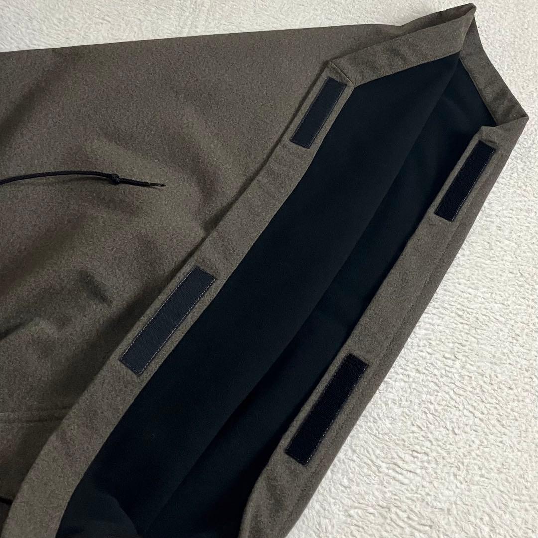 コムデギャルソンシャツ フーディー プルオーバー ポンチョ コート ブラウン