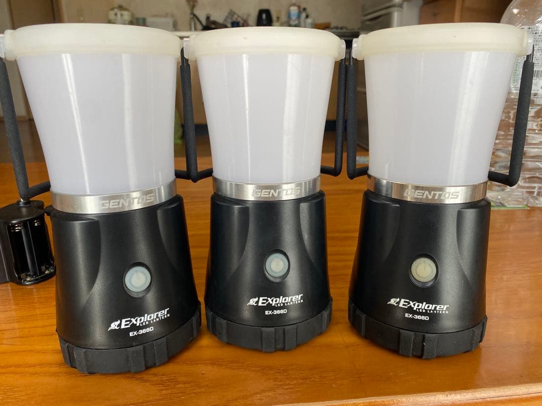 Gentos explorer LEDランタン3個セット 最大1000ルーメン