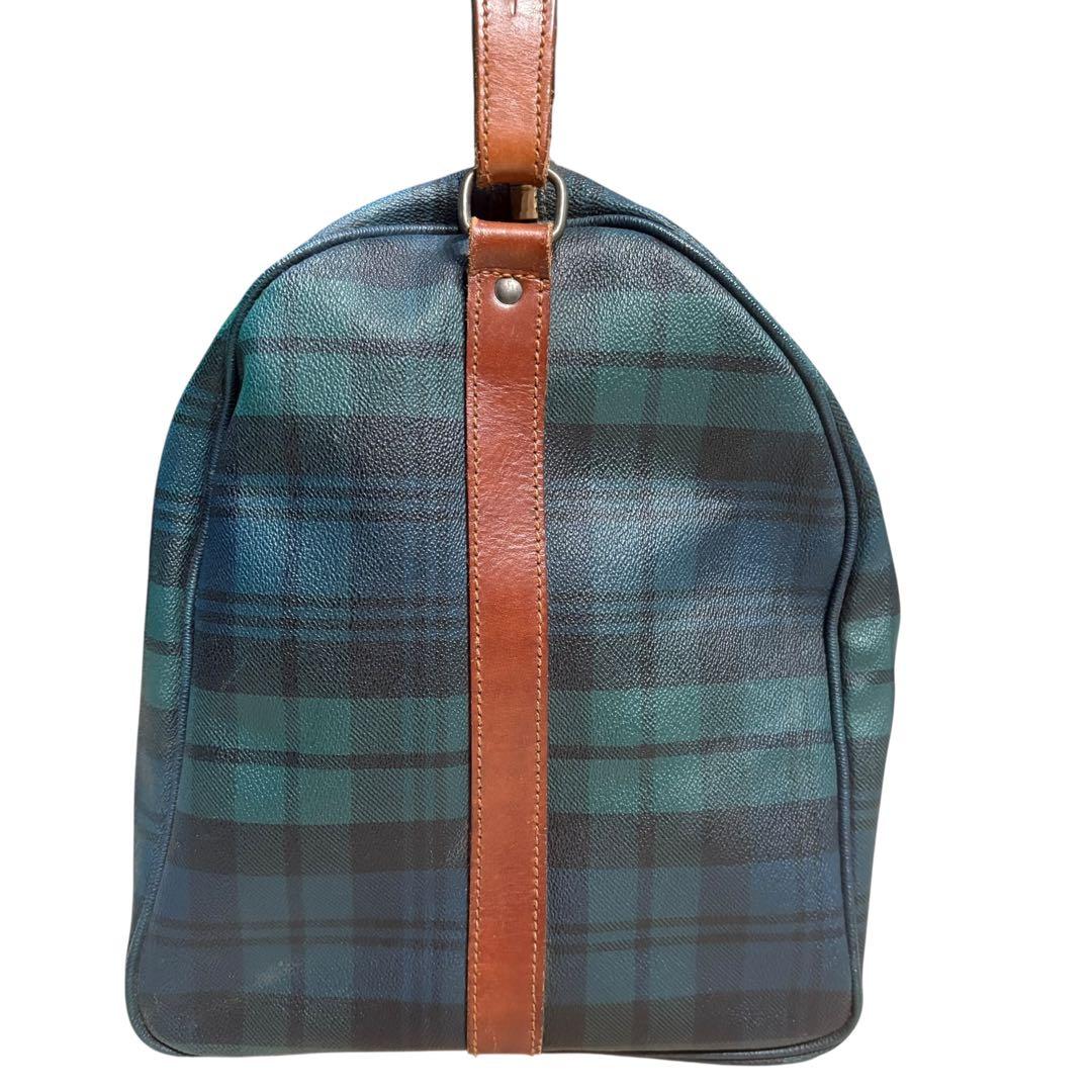 美品 ポロラルフローレン ボストンバッグ 2way チェック PVC 大容量