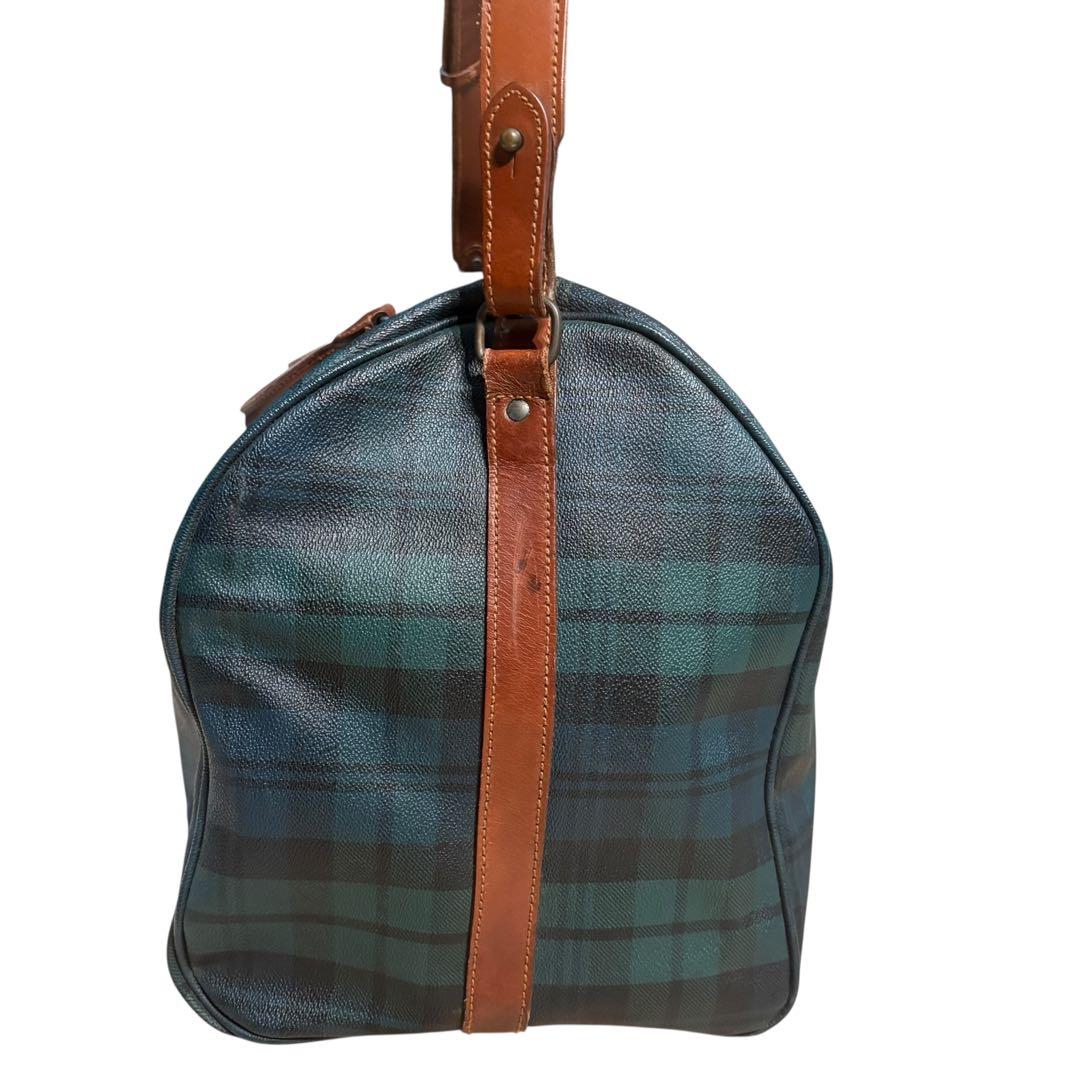 美品 ポロラルフローレン ボストンバッグ 2way チェック PVC 大容量