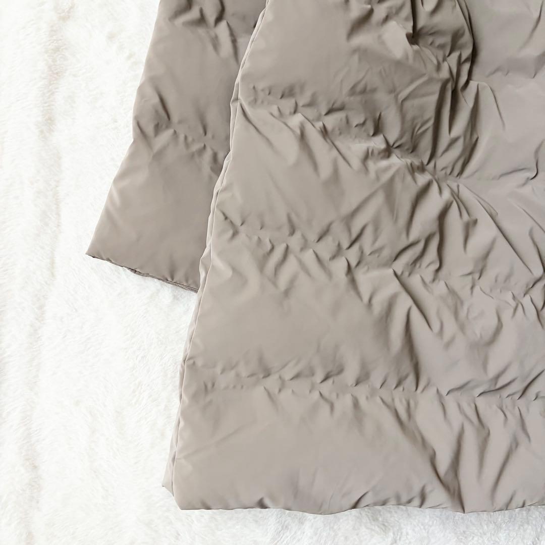 5518 美品✨ ザラ ZARA ダウンコート グレージュ XXL フード付き