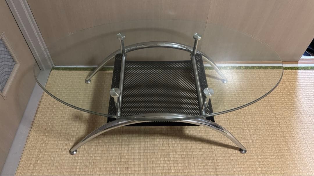 ニトリ　ローテーブル　ガラステーブル　廃盤品