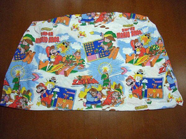 ★逆輸入品！８８年 任天堂 スーパーマリオブラザーズ ゼルダの伝説 シーツカバー