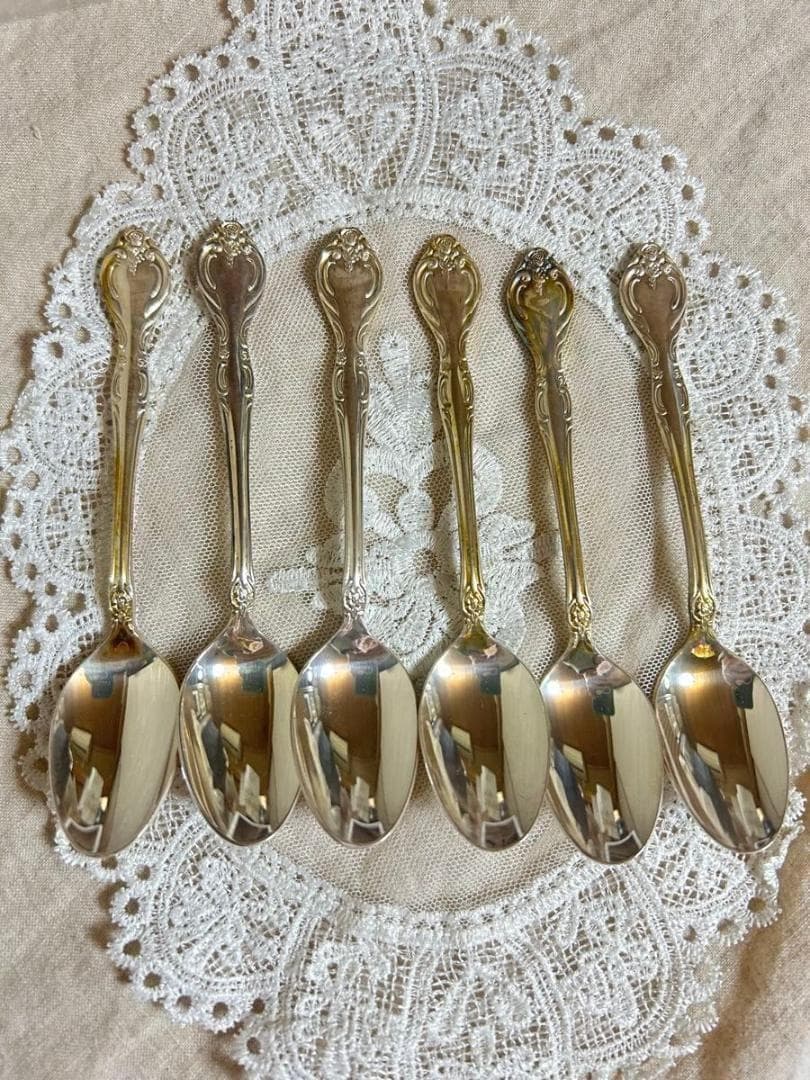 新年セール！ラッキーウッド　ラッキーシルバー　スプーン 6本セット カトラリー