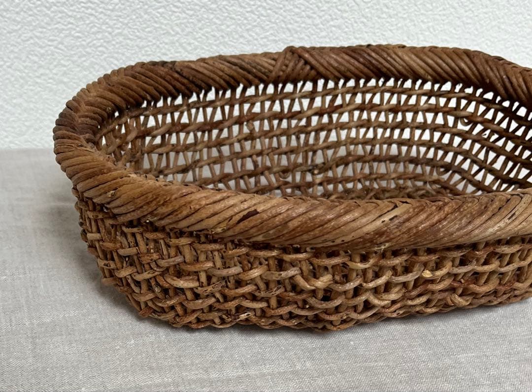 あけび かご　楕円　黄色い鳥器店