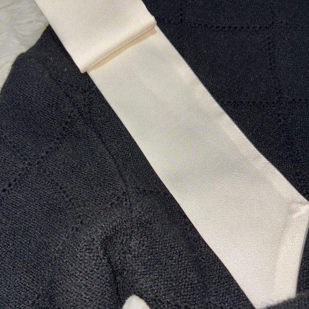 美品　Rirandture MARIEBELLE リボン　ニットジャケット