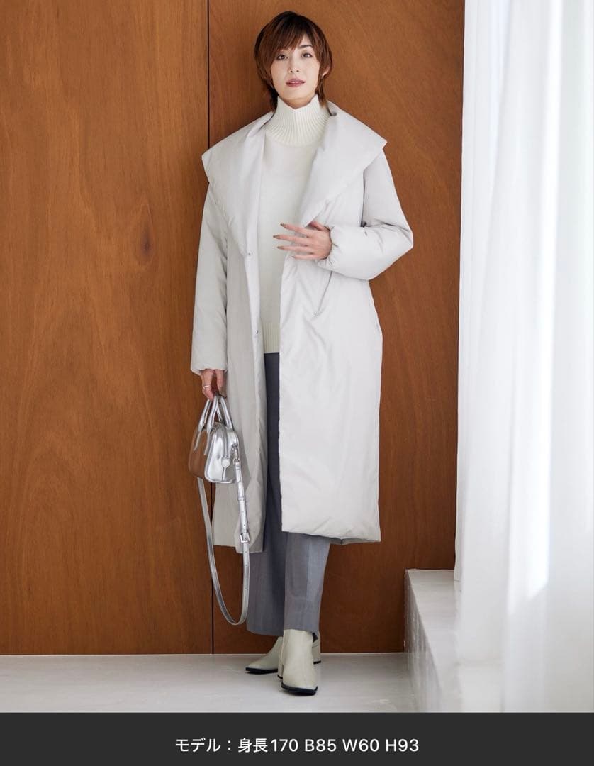 ICB ADSダウン ショールカラーコート