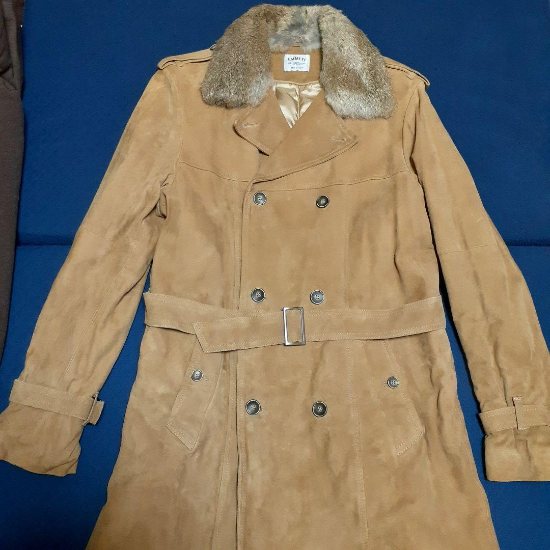 最安値❗新品未使用‼️EMMETI エンメティの最高級スエードコート(XL相当)