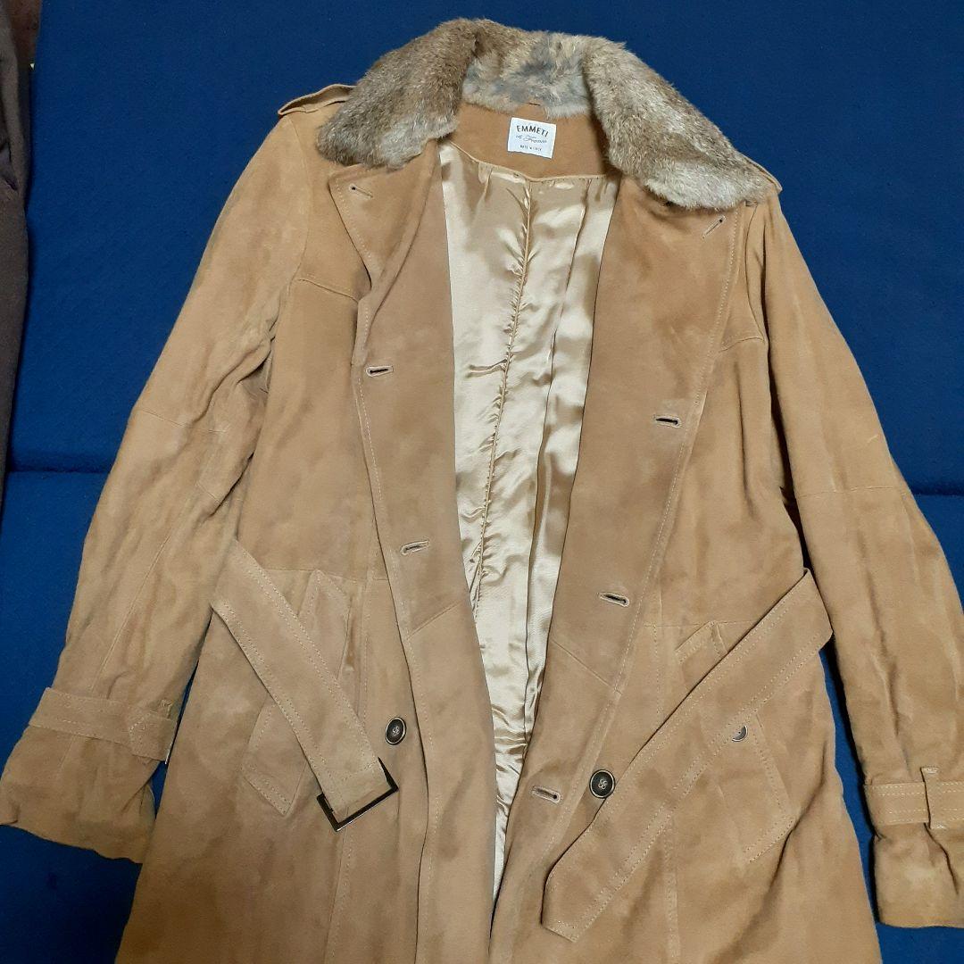 最安値❗新品未使用‼️EMMETI エンメティの最高級スエードコート(XL相当)