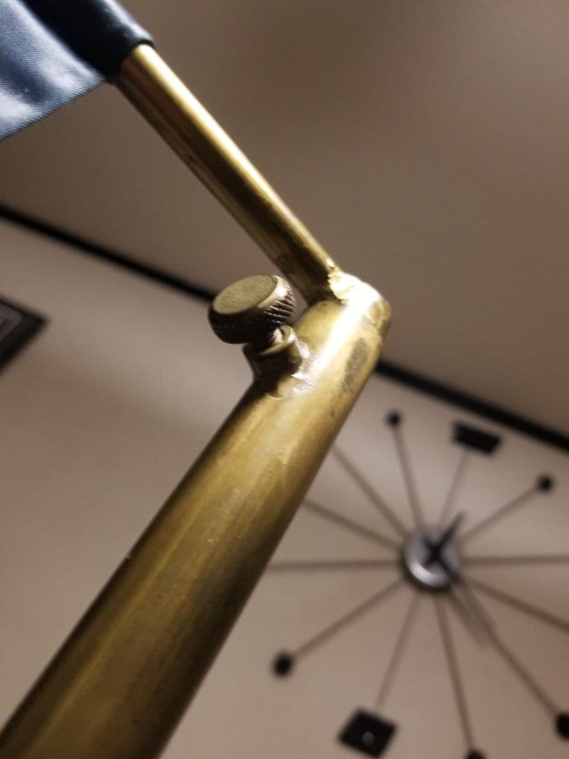 非売品　ヴィンテージ　バーバリー　什器　無垢　銅　真鍮　無垢　スタンド　フラッグ