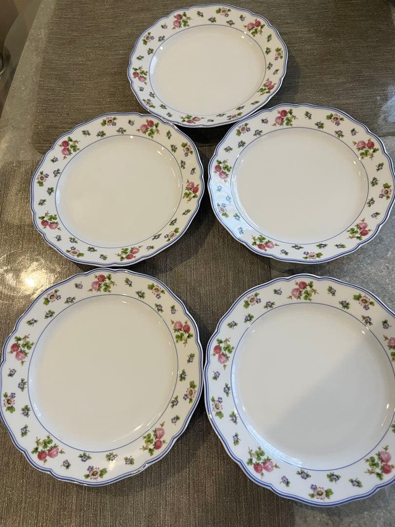 Hutschenreuther 花柄ケーキ皿 5枚セット