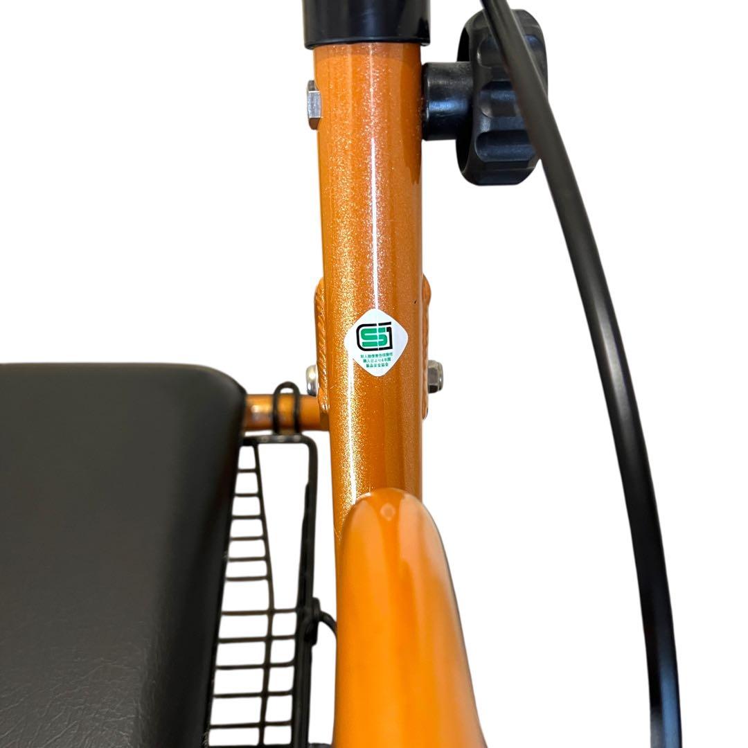【極美品】歩行器 竹虎 ハッピー II NB オレンジメタリック