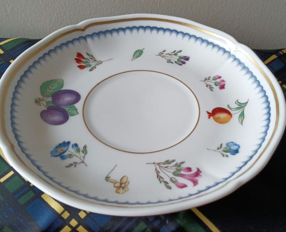 ！最終値下げ！！リチャードジノリ☆ フルーツ装飾 スープカップと皿のセット