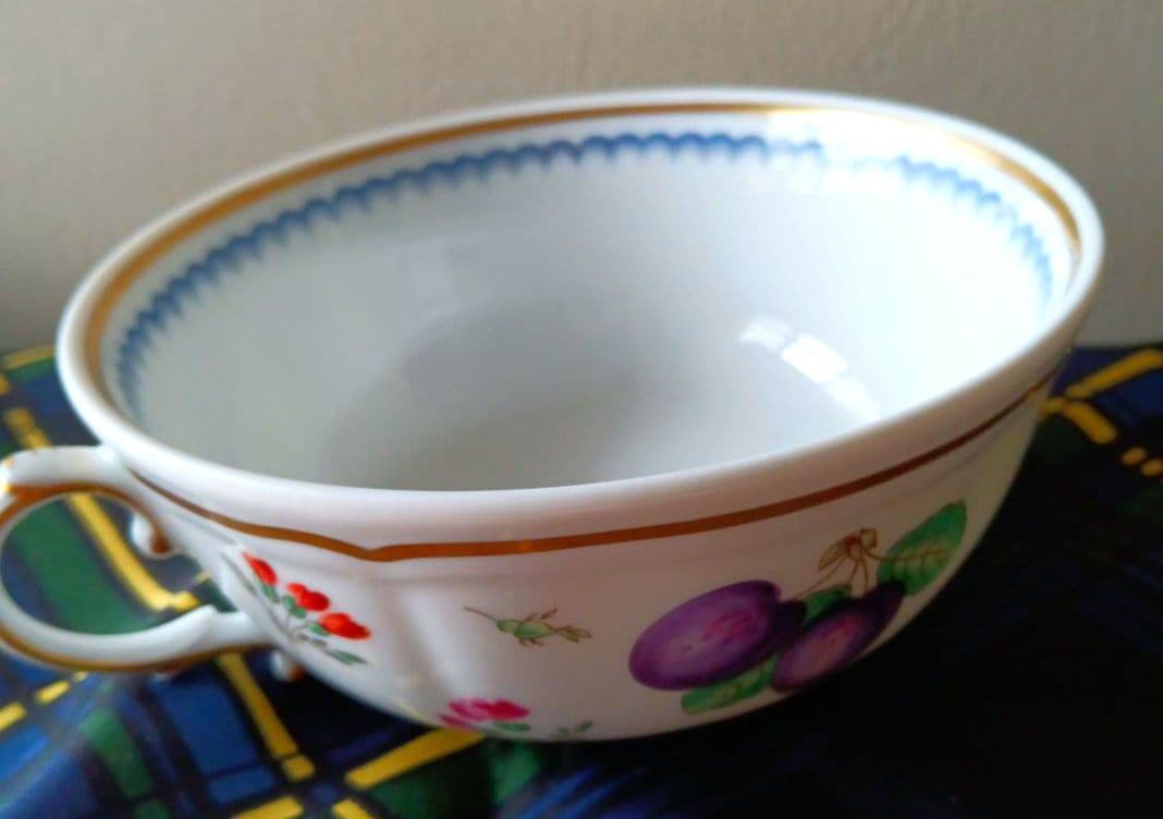 ！最終値下げ！！リチャードジノリ☆ フルーツ装飾 スープカップと皿のセット