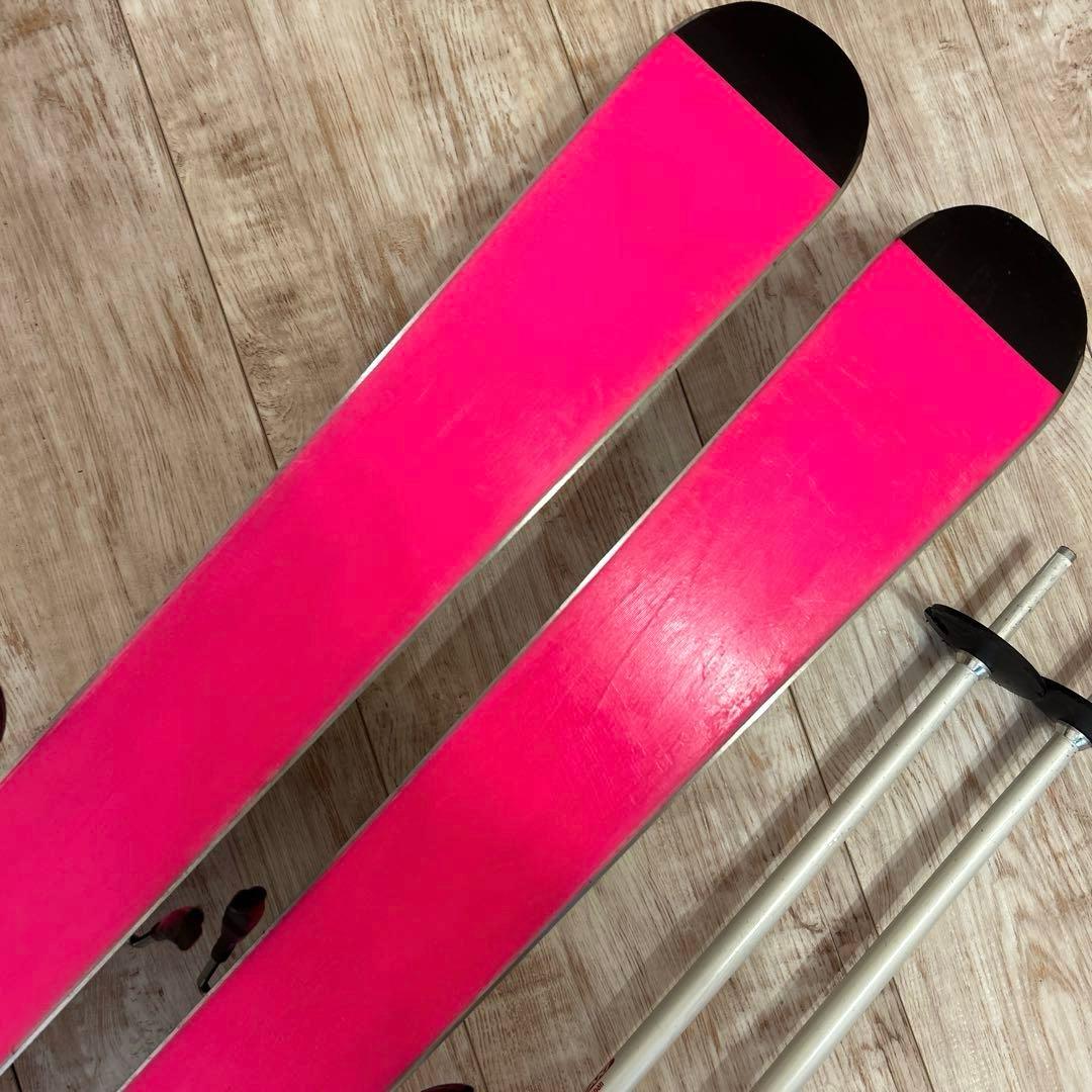 ◾️カービングスキーセット　スキー板113㎝ ブーツ22㎝　子供用　ジュニア用