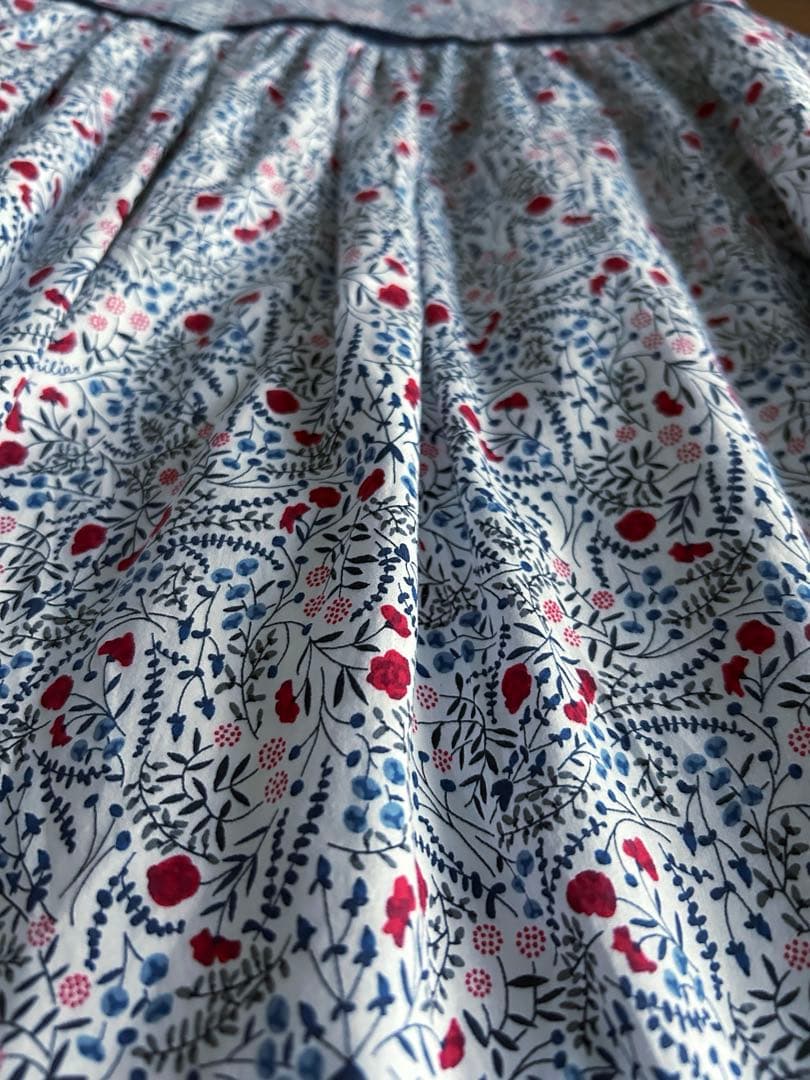 ファミリア　花柄ノースリーブワンピース　リバティ　110 現行品