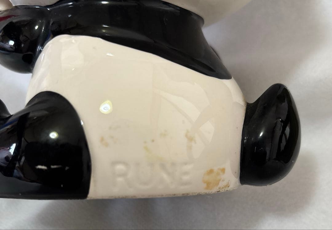 ☆希少☆昭和レトロ　内藤ルネ　パンダ赤電話　陶器貯金箱