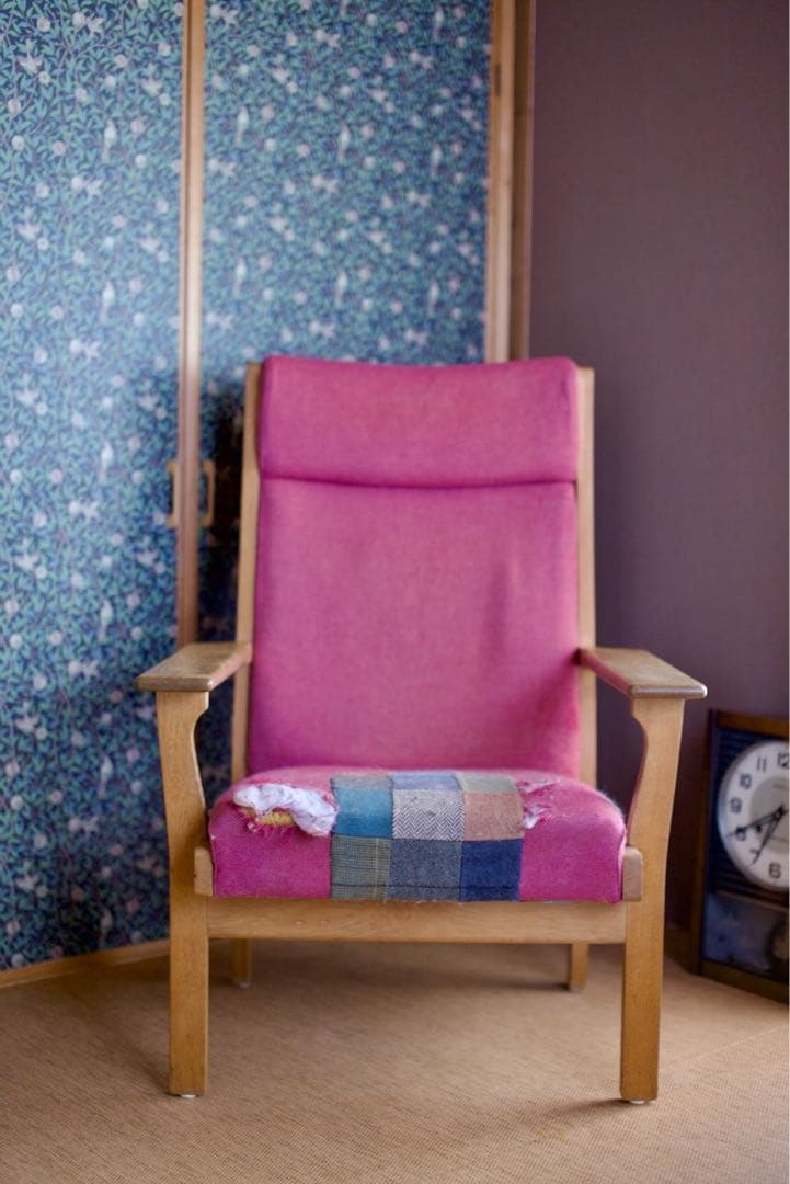 ハンス　J ウェグナー デンマークヴィンテージ 　ハイバック・イージーチェアー