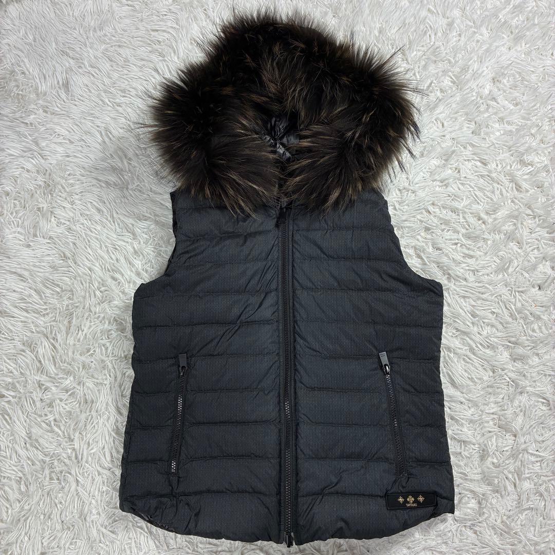 美品✨TATRASタトラス リバーシブル ファー付き ダウンベスト