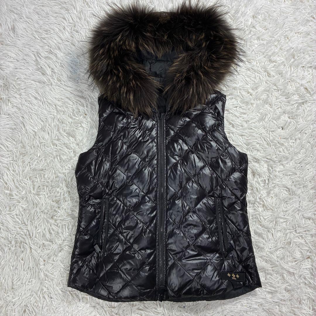 美品✨TATRASタトラス リバーシブル ファー付き ダウンベスト