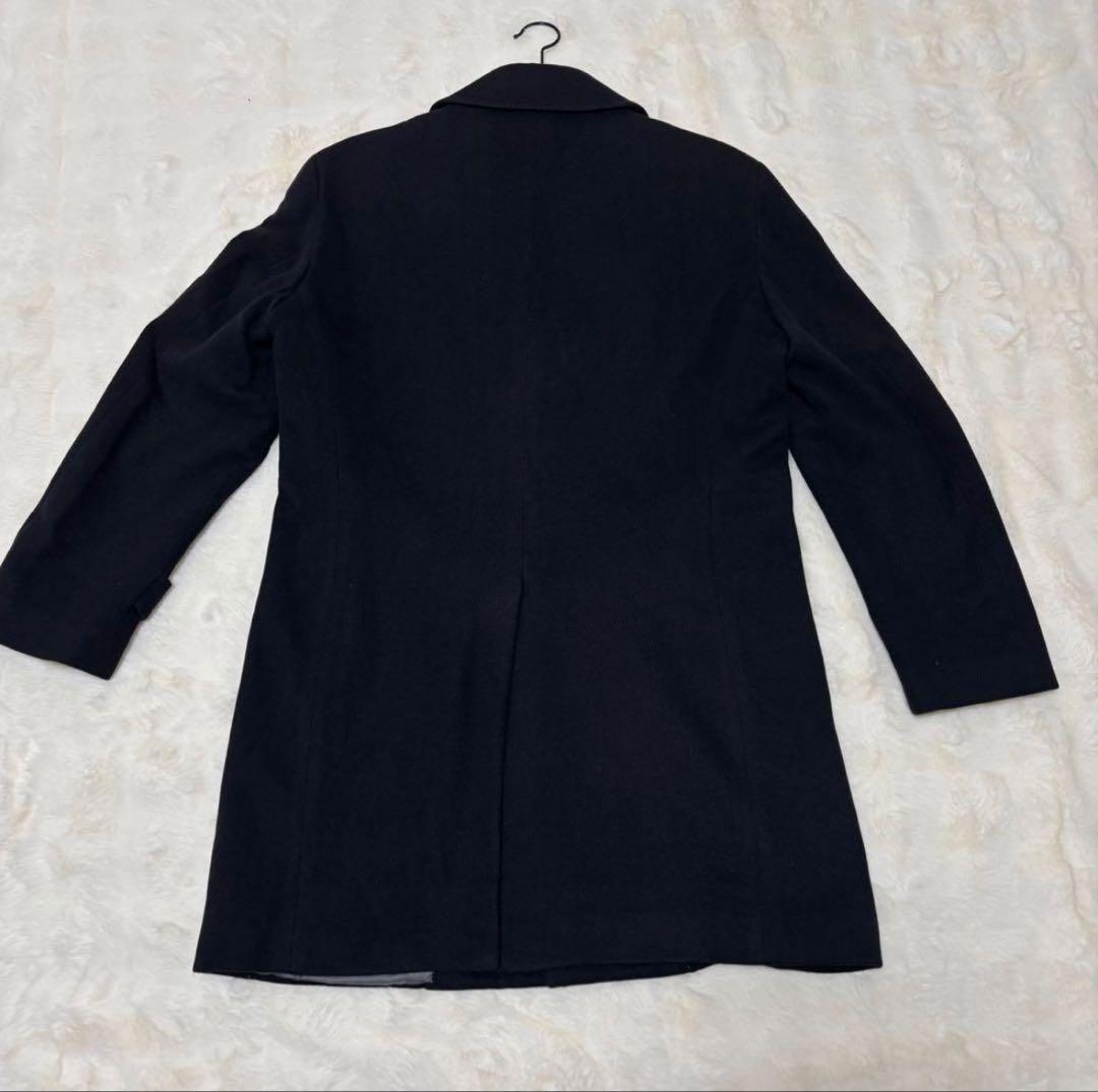【極美品】ミツミネ　カシミヤ100% ステンカラーコート M ブラック