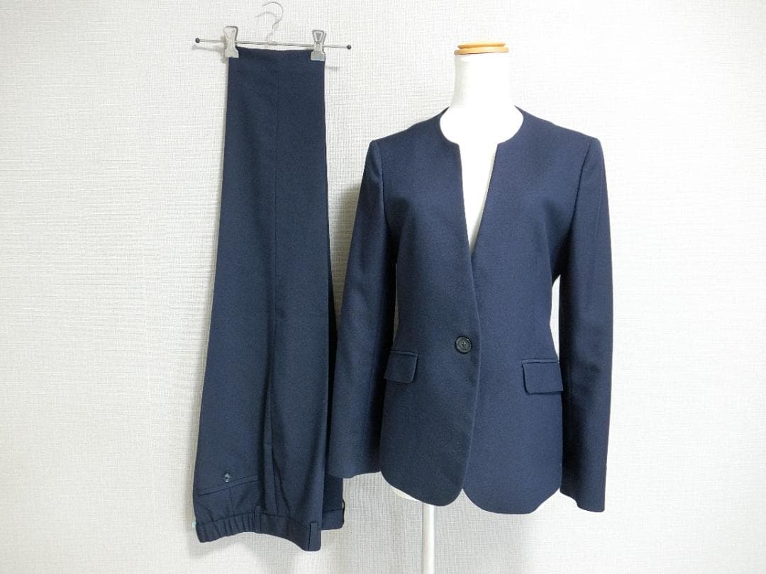 美品　グリーンレーベルリラクシング　ストレッチ　パンツ　セットアップ　４２