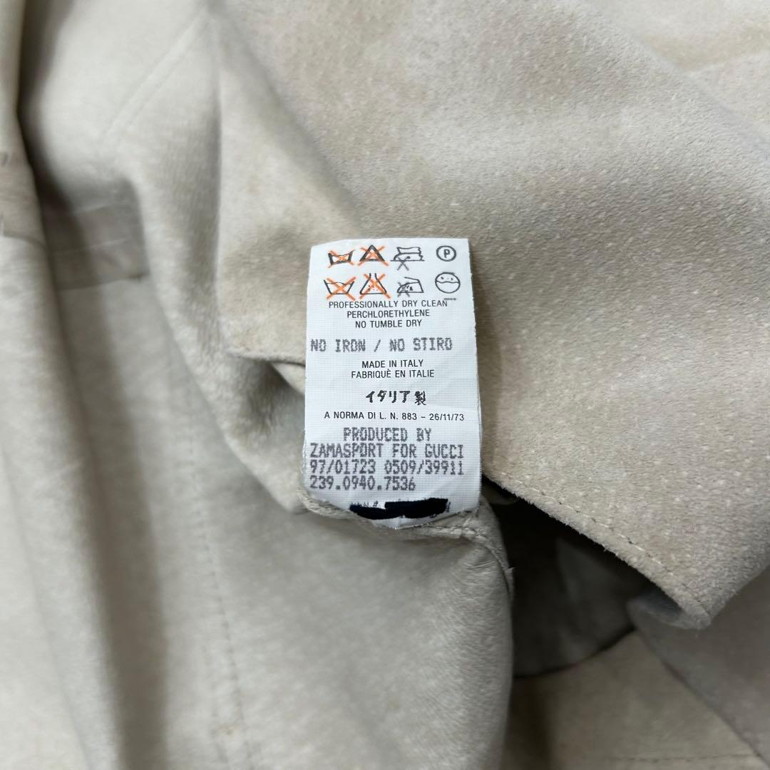 97FW GUCCI トムフォード期 スエードラップコート