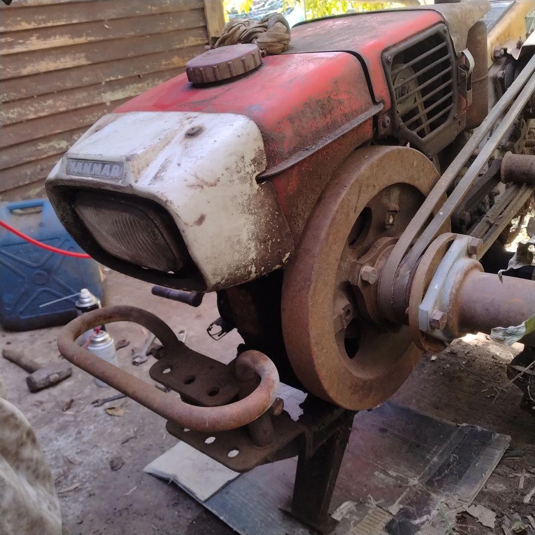 【始動OK ヤンマー】 耕耘機 歩行型 YC70 ディーゼルエンジン　昭和４６？