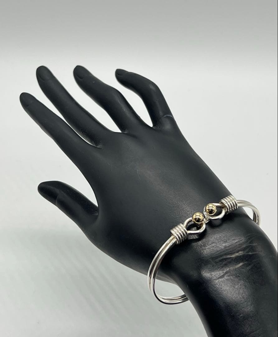 ティファニー TIFFANY ダブルフックアンドアイ バングル コンビ