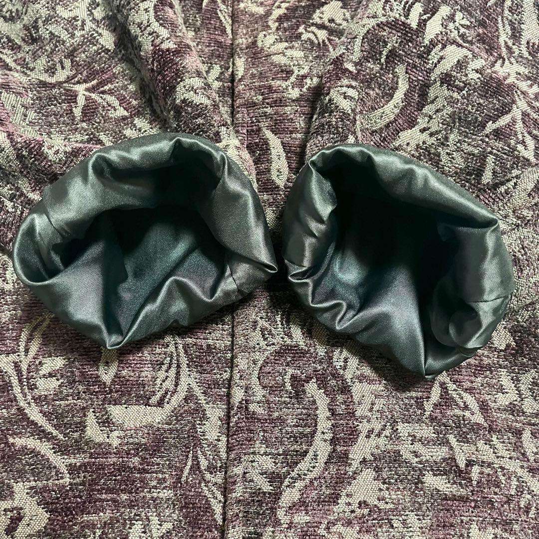 ✨未使用級✨HARE ハレ ステンカラーコート ロング丈 ベルト付 パープル系