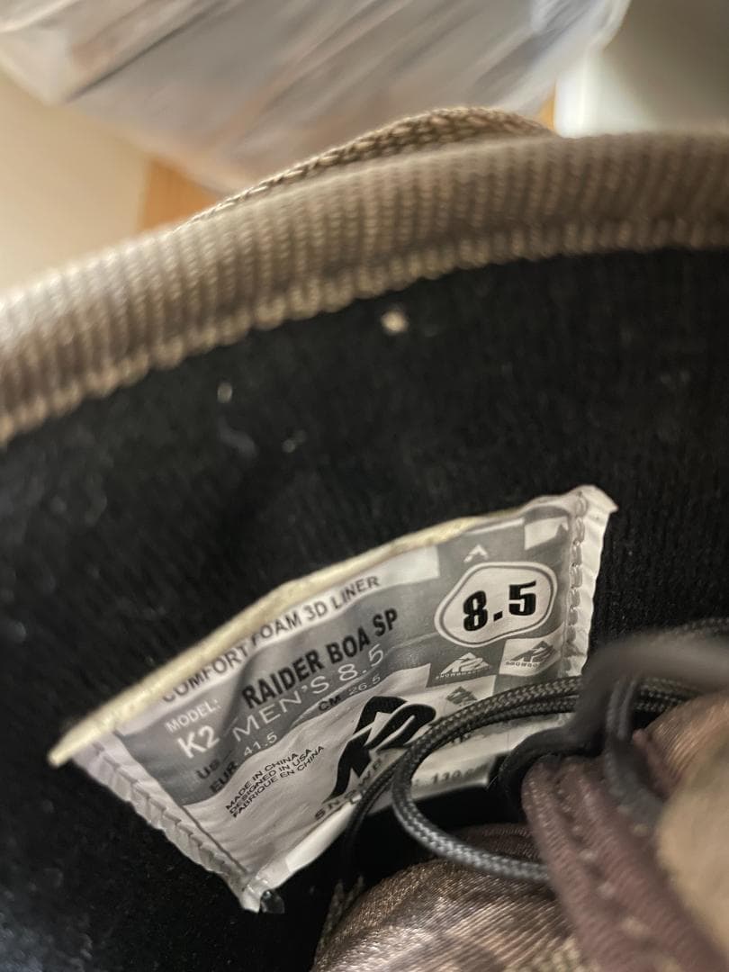 最終値下　K2 スノーボードブーツ RAIDER BOA SP 26.5cm