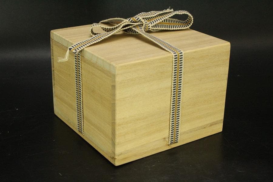 茶道具 桂窯 赤楽茶碗 共箱 未使用(ZE666)