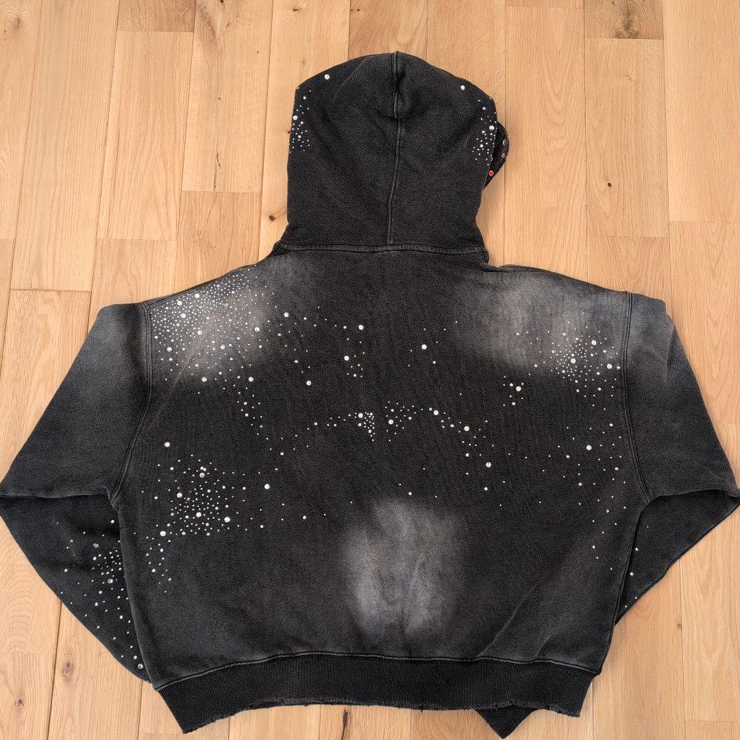 VALE FOREVER CLASSICO ZIP UP ストーン刺繍 XL 黒